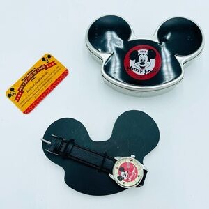 Mickey Mouse Club Vintage Collectible Leather Strip Watch Members 55